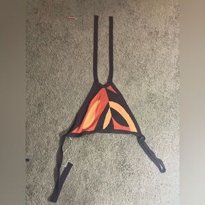 Stylish Brown and Orange Women's Tank Top